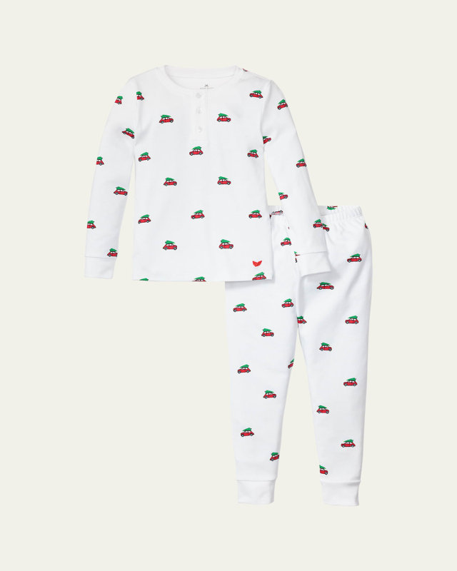 Boy's Holiday Journey Printed Pajama Set, Size 2-14
